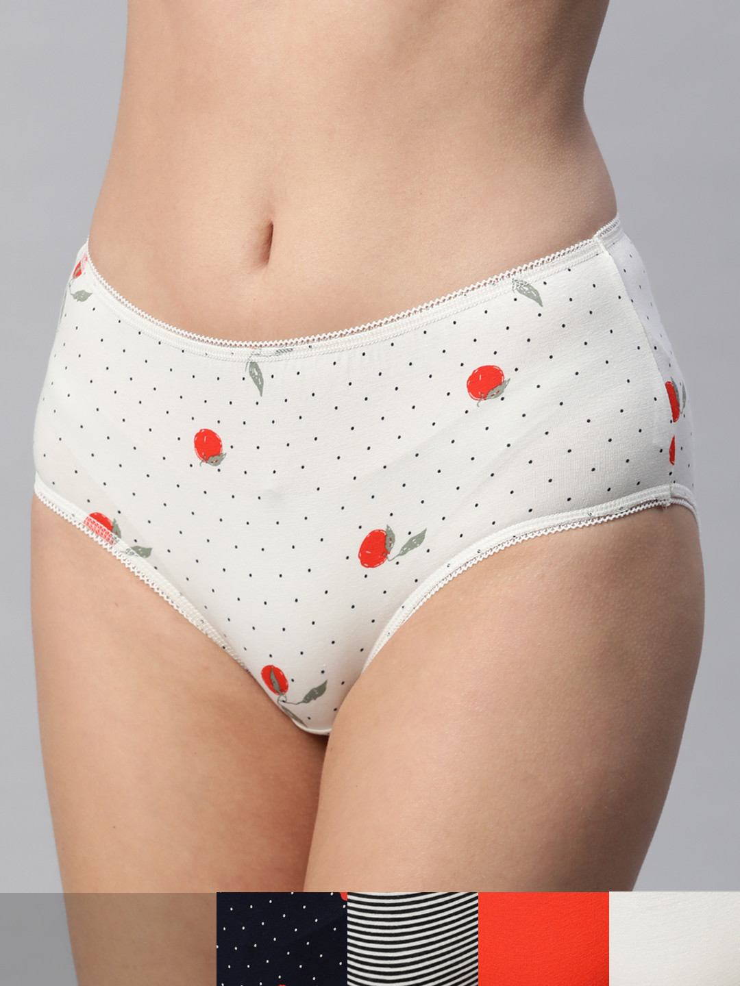 

Marks & Spencer Women Pack of 5 Printed Hipster Briefs T612112, White