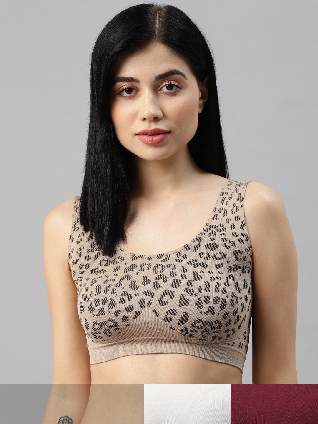 

Marks & Spencer Women Pack of 3 Bra T337014, Burgundy