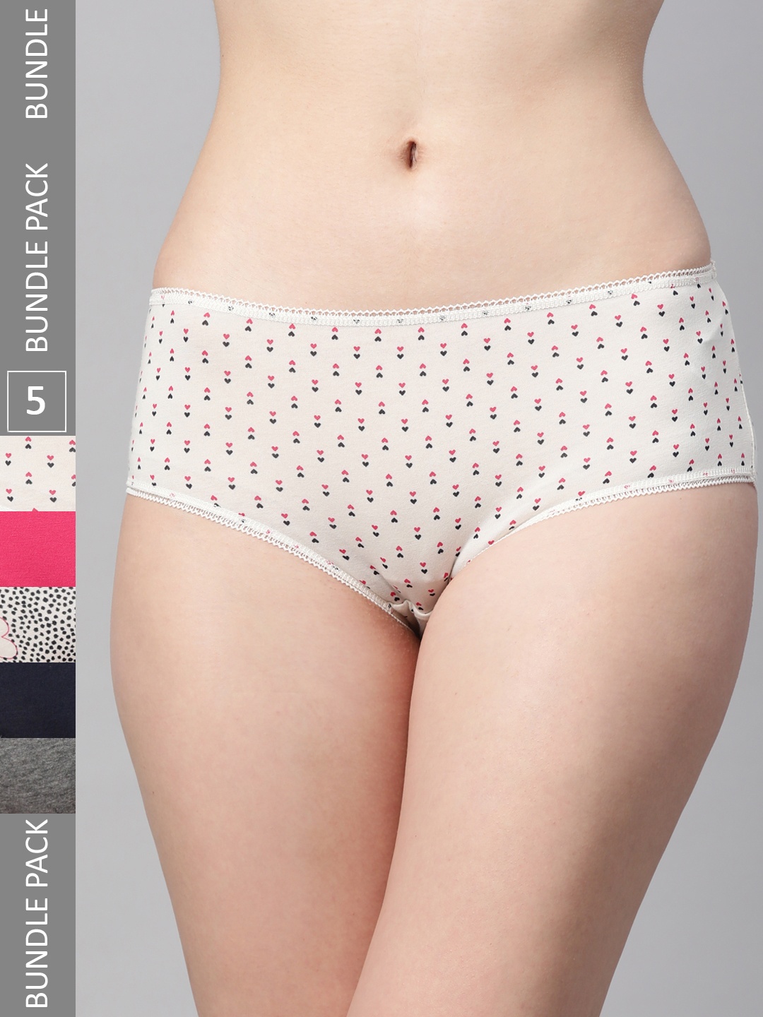 

Marks & Spencer Women Pack of 5 Boy Shorts Briefs T612112, Pink
