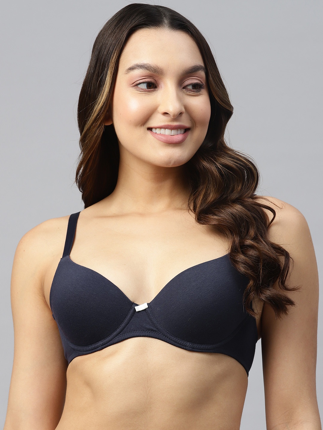 

Marks & Spencer Underwired Lightly Padded Bra, Navy blue