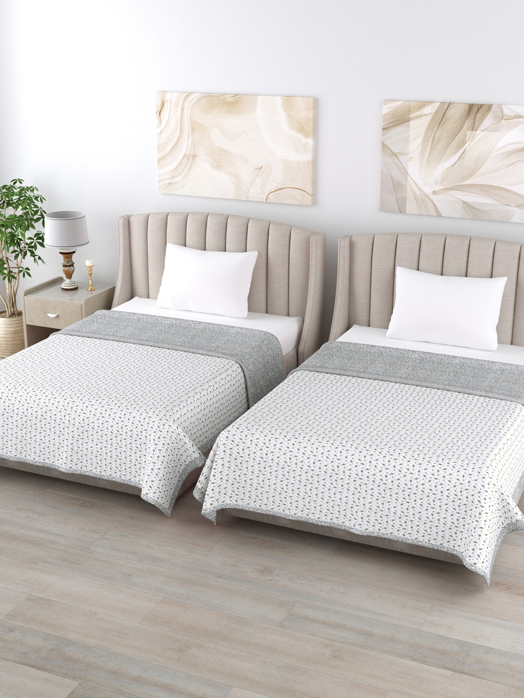 

Home Fresh Unisex Blankets Quilts and Dohars, White