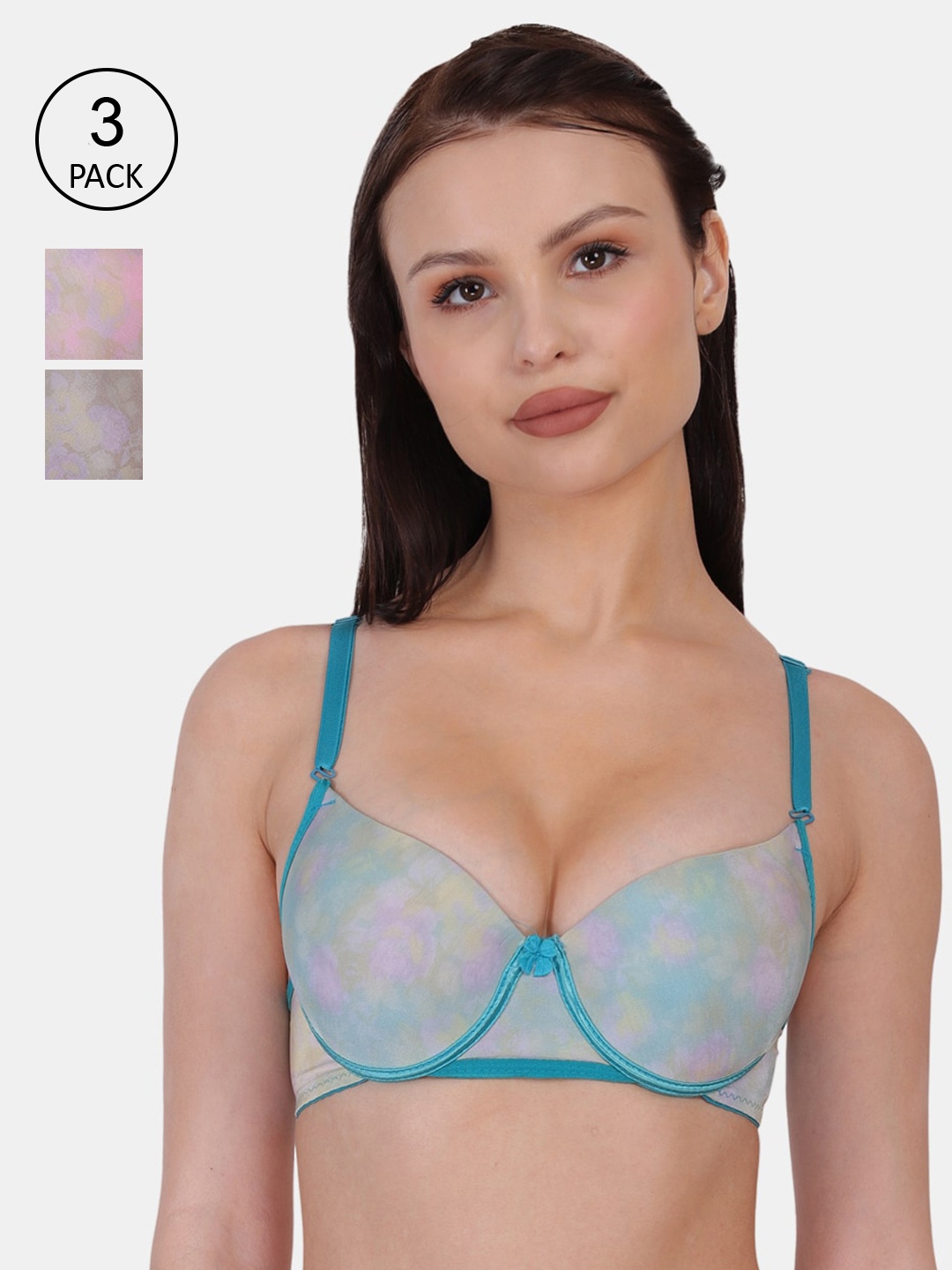 

Amour Secret Women Multi Bra, Grey