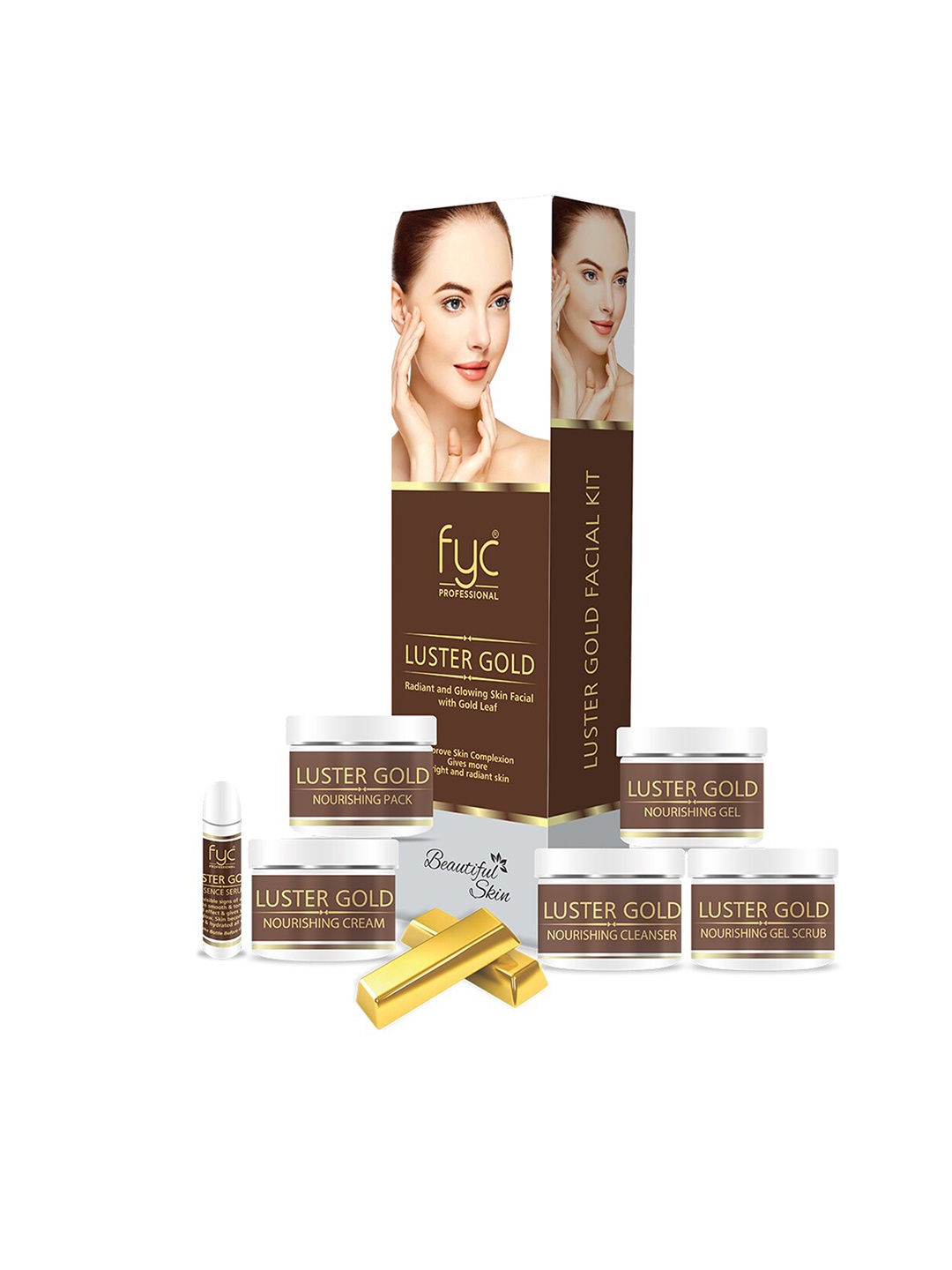 

FYC Professional Luster Gold Facial Kit 260 g, Brown