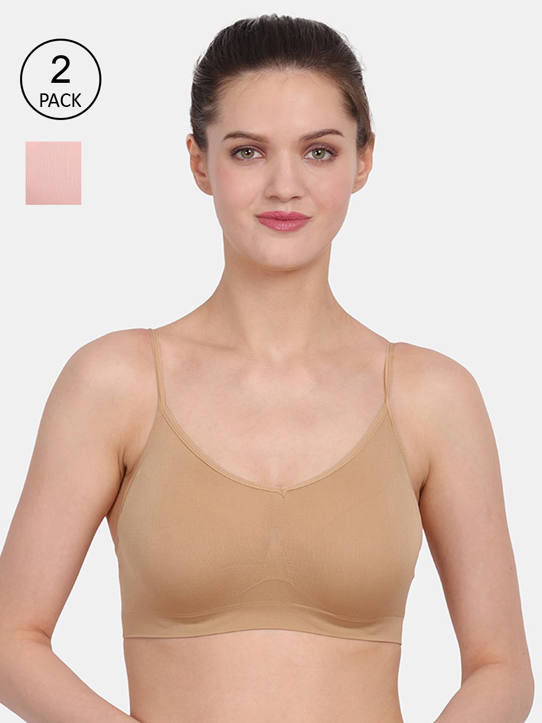 

Amour Secret Women Peach & Nude Pack Of 2 Bra
