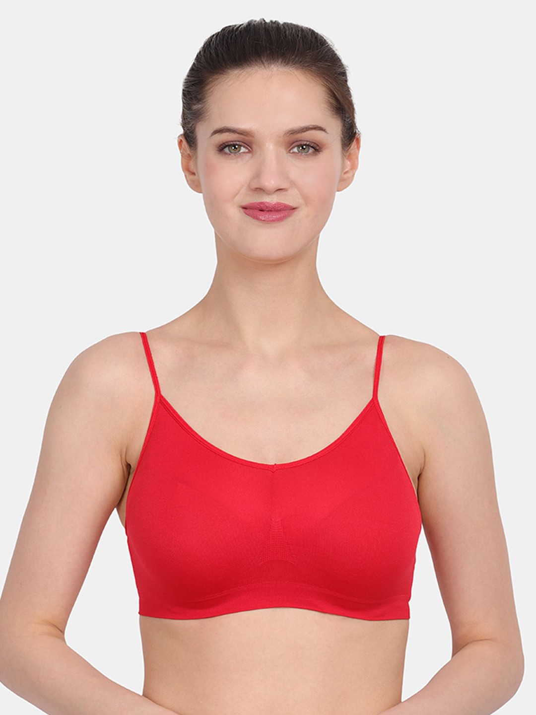 

Amour Secret Red Pink & Maroon Pack Of 3 Non Padded Seamless Air Bra