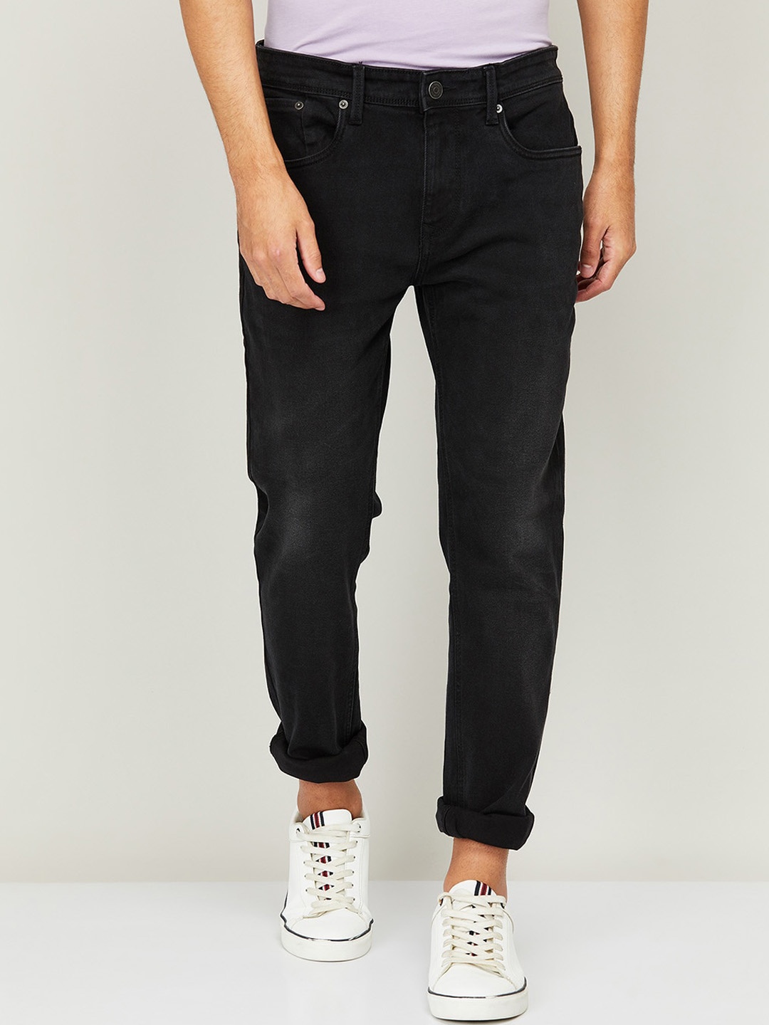 

Fame Forever by Lifestyle Men Black Solid Cotton Comfort Jeans