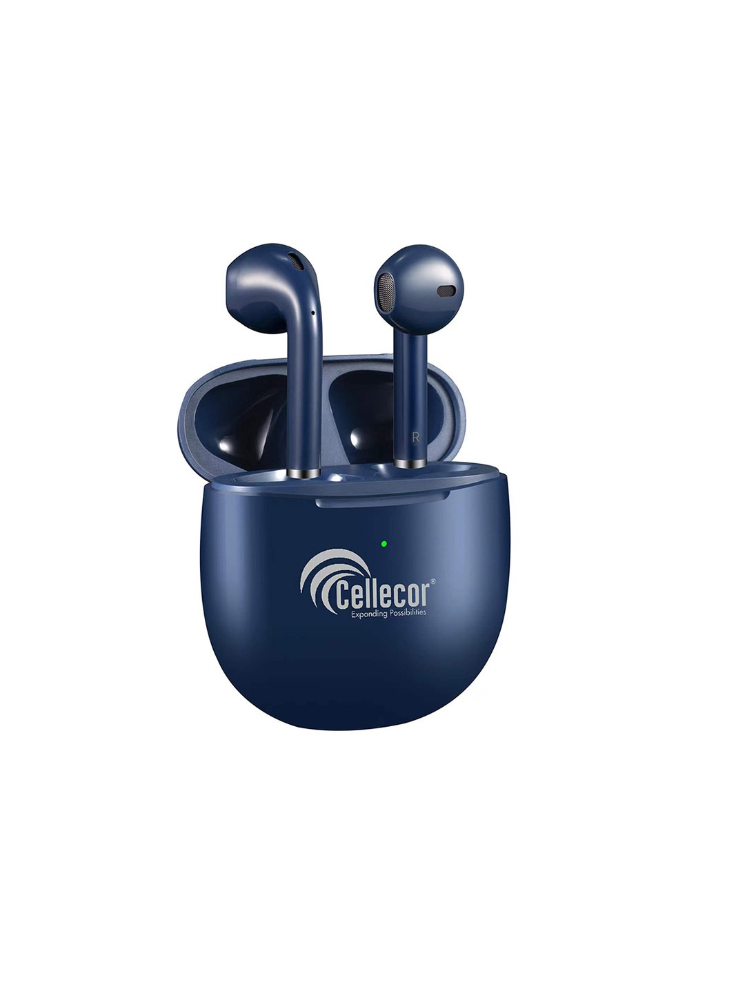 

Cellecor Blue Solid BroPods Waterproof Wireless Bluetooth Earbuds