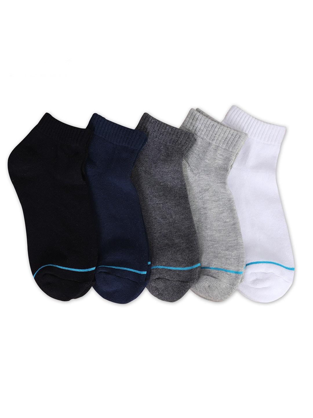 

FABdon Men Pack Of 4 Ankle-Length Socks, Black