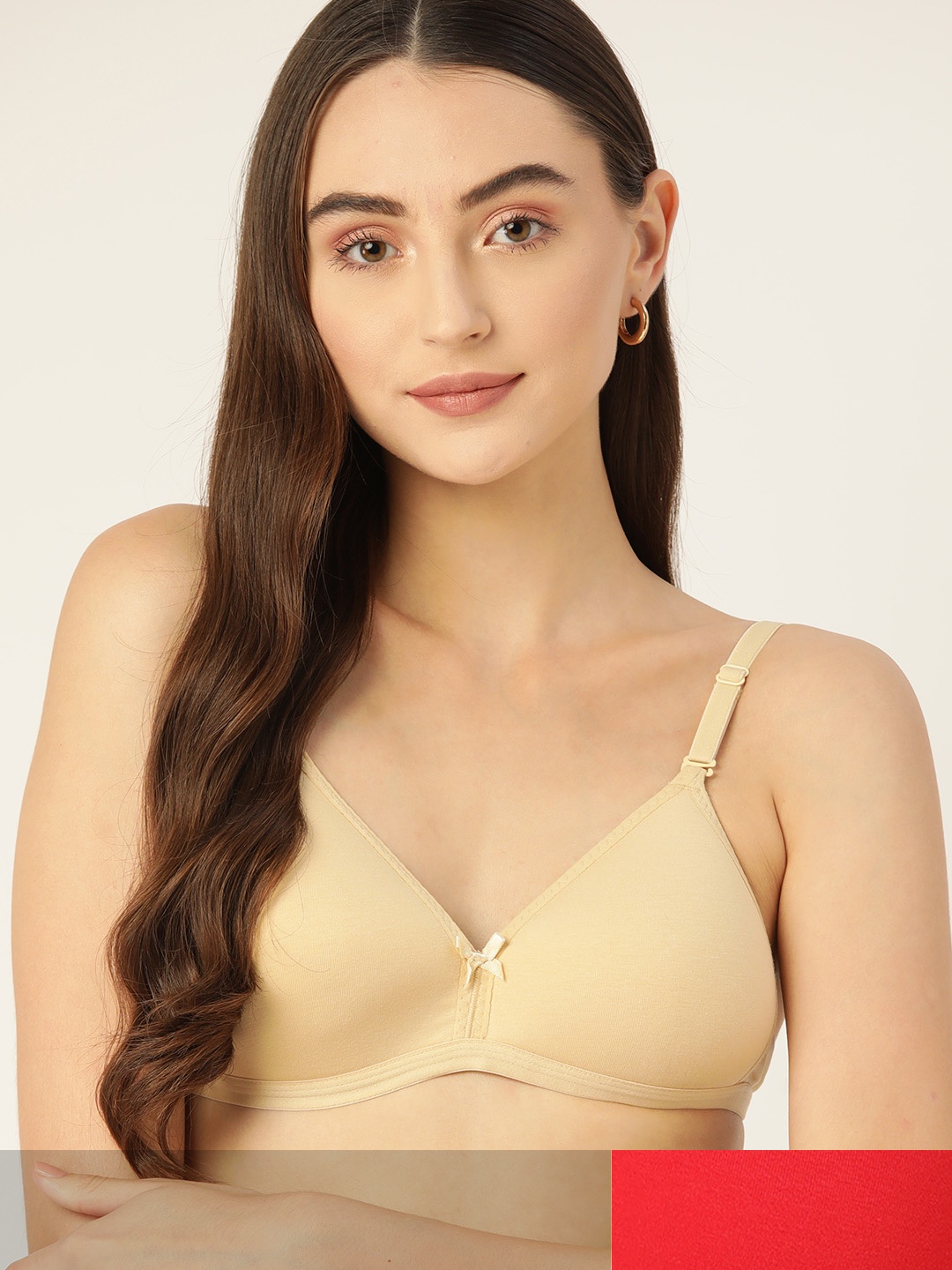 

DressBerry Pack Of 2 Lightly Padded Bra, Beige