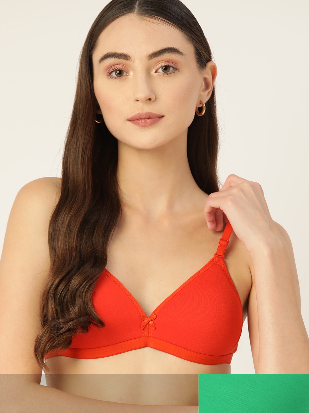 

DressBerry Pack Of 2 Lightly Padded Bra, Orange