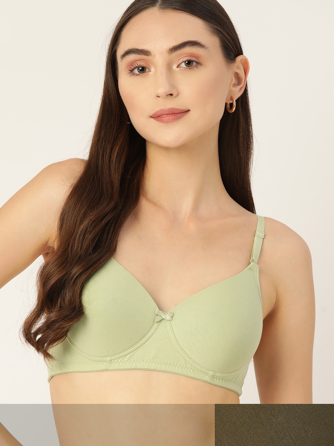 

DressBerry Pack of 2 Lightly Padded Bra, Green