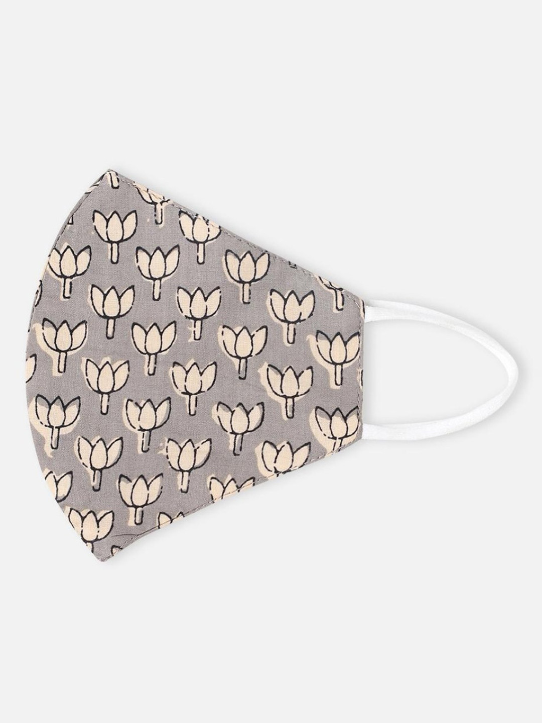 

Bewakoof Women Grey Floral Printed Cotton Protective Outdoor Mask