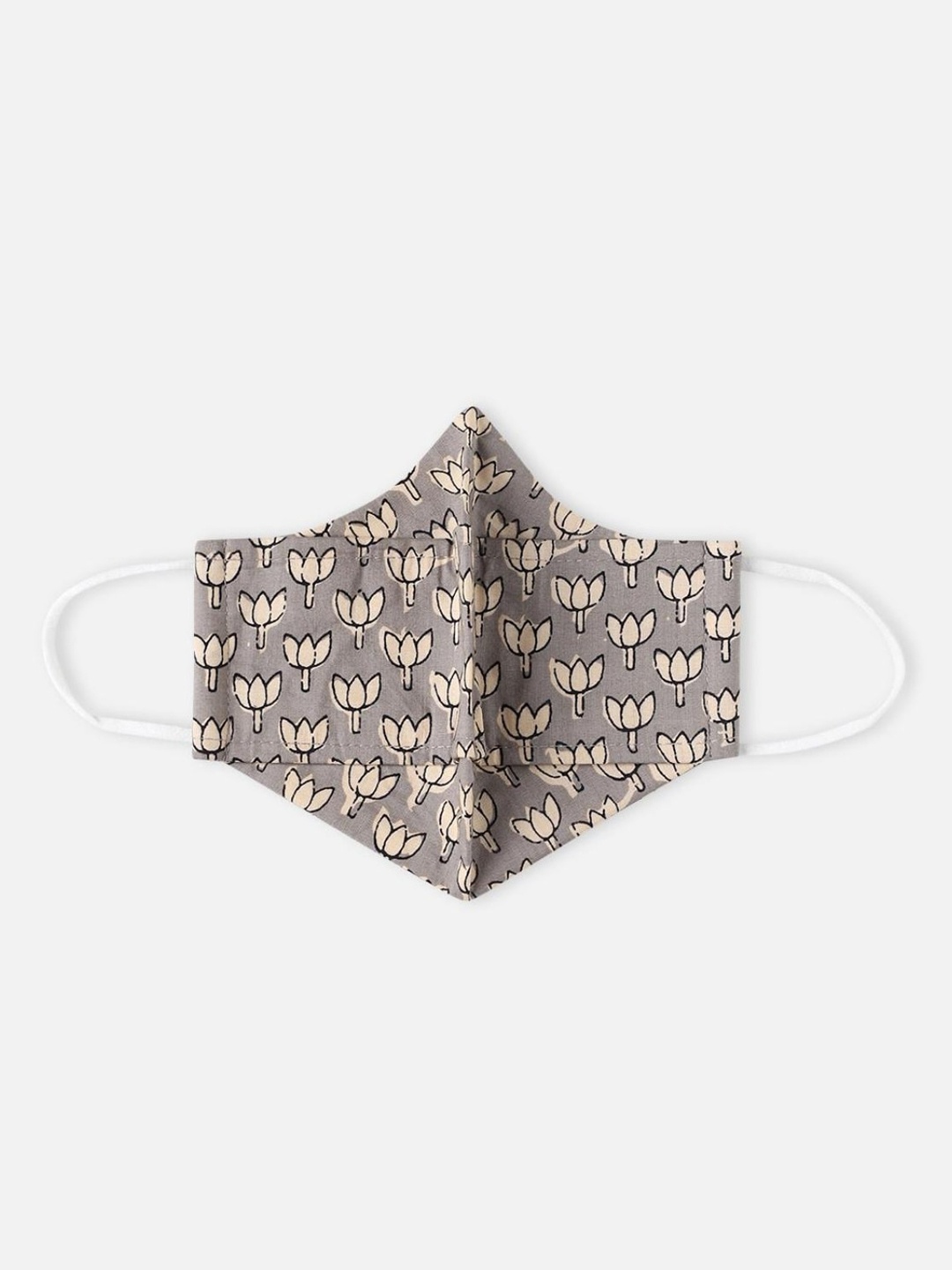 

Bewakoof Men Grey Printed Pure Cotton Reusable Outdoor Cloth Mask