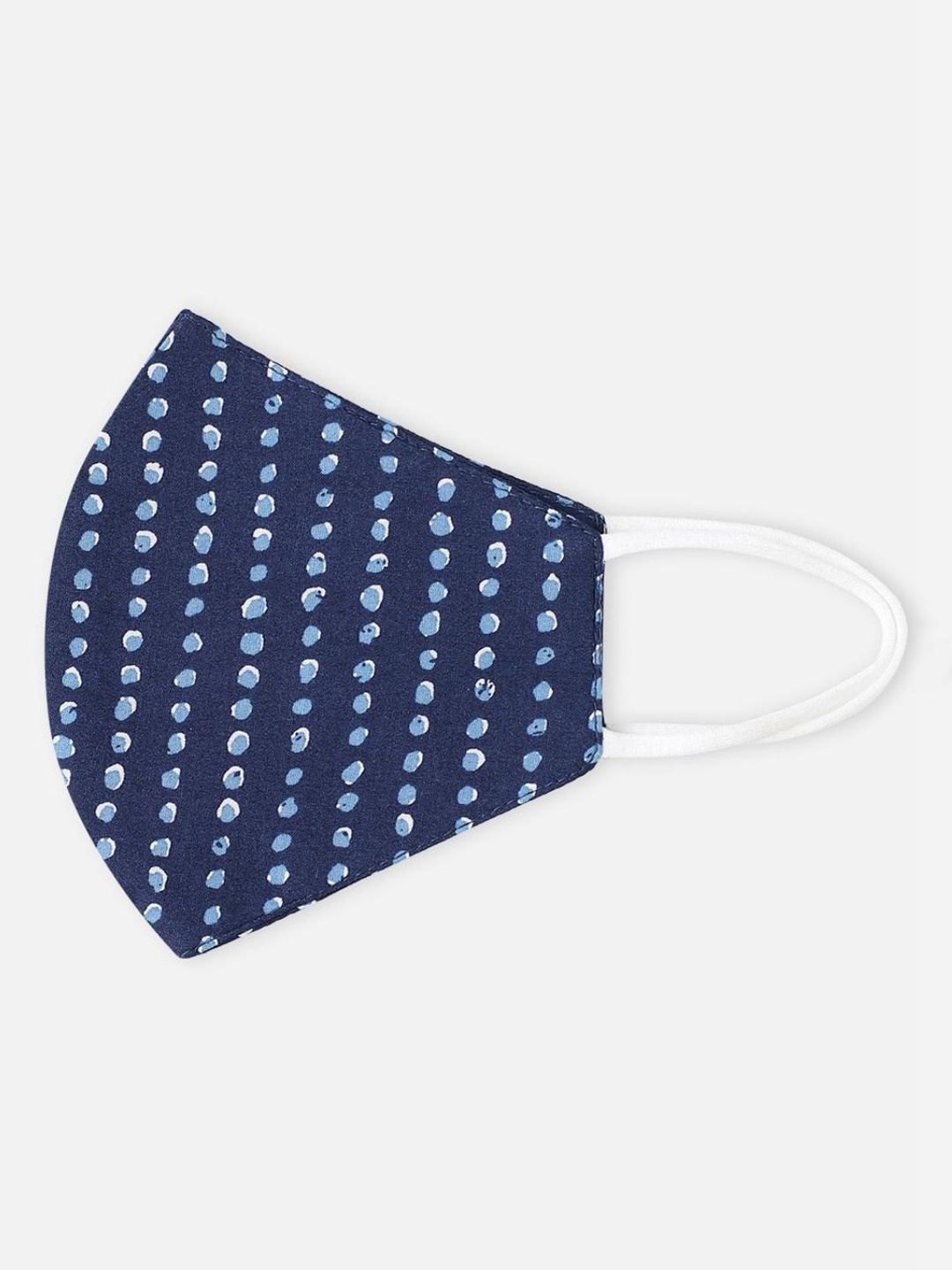 

Bewakoof Women Blue Printed Cotton Reusable Outdoor Mask