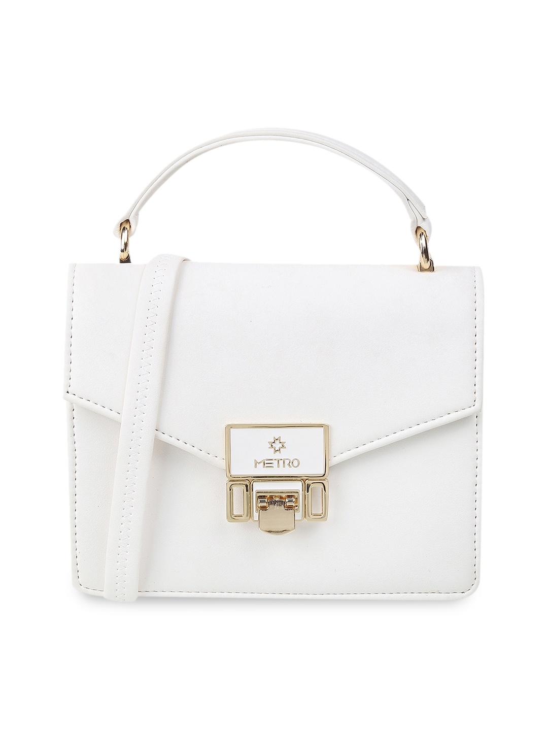 

Metro Shoulder Strap Purse Clutch, White