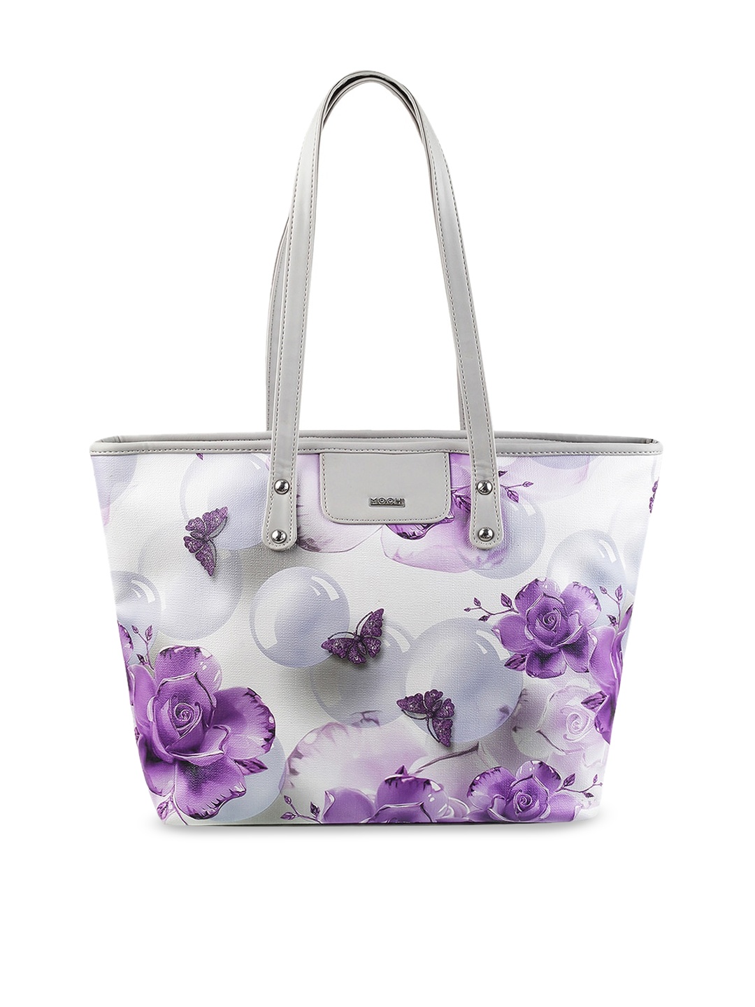 

Mochi Women Purple Floral Printed Structured Shoulder Bag