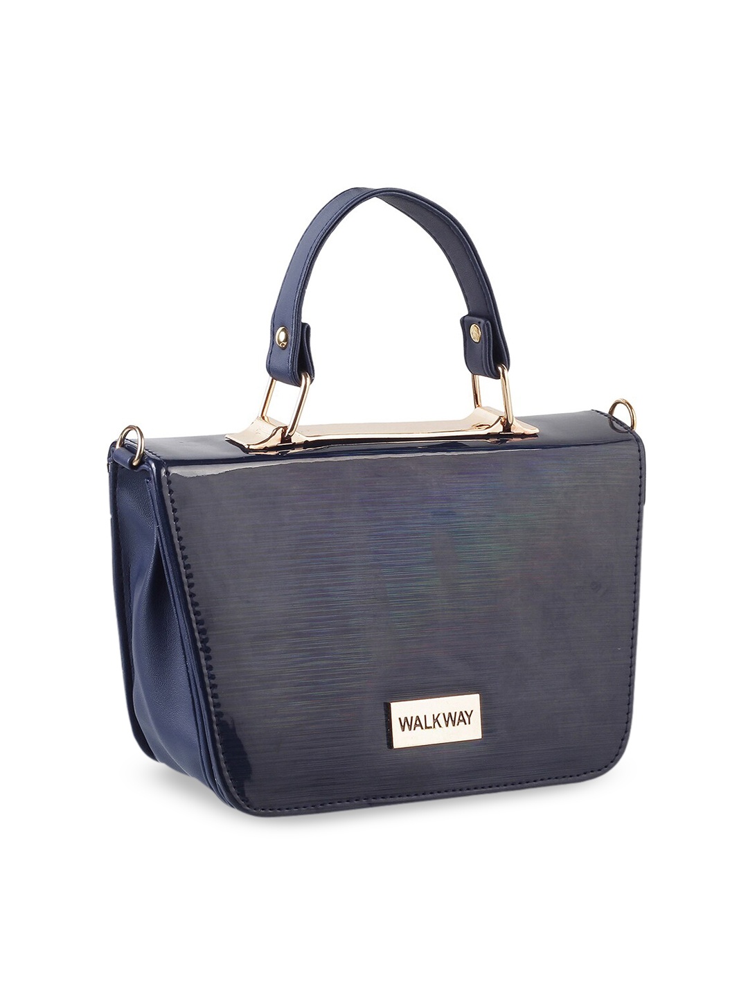 WALKWAY by Metro Blue Structured Handheld Bag