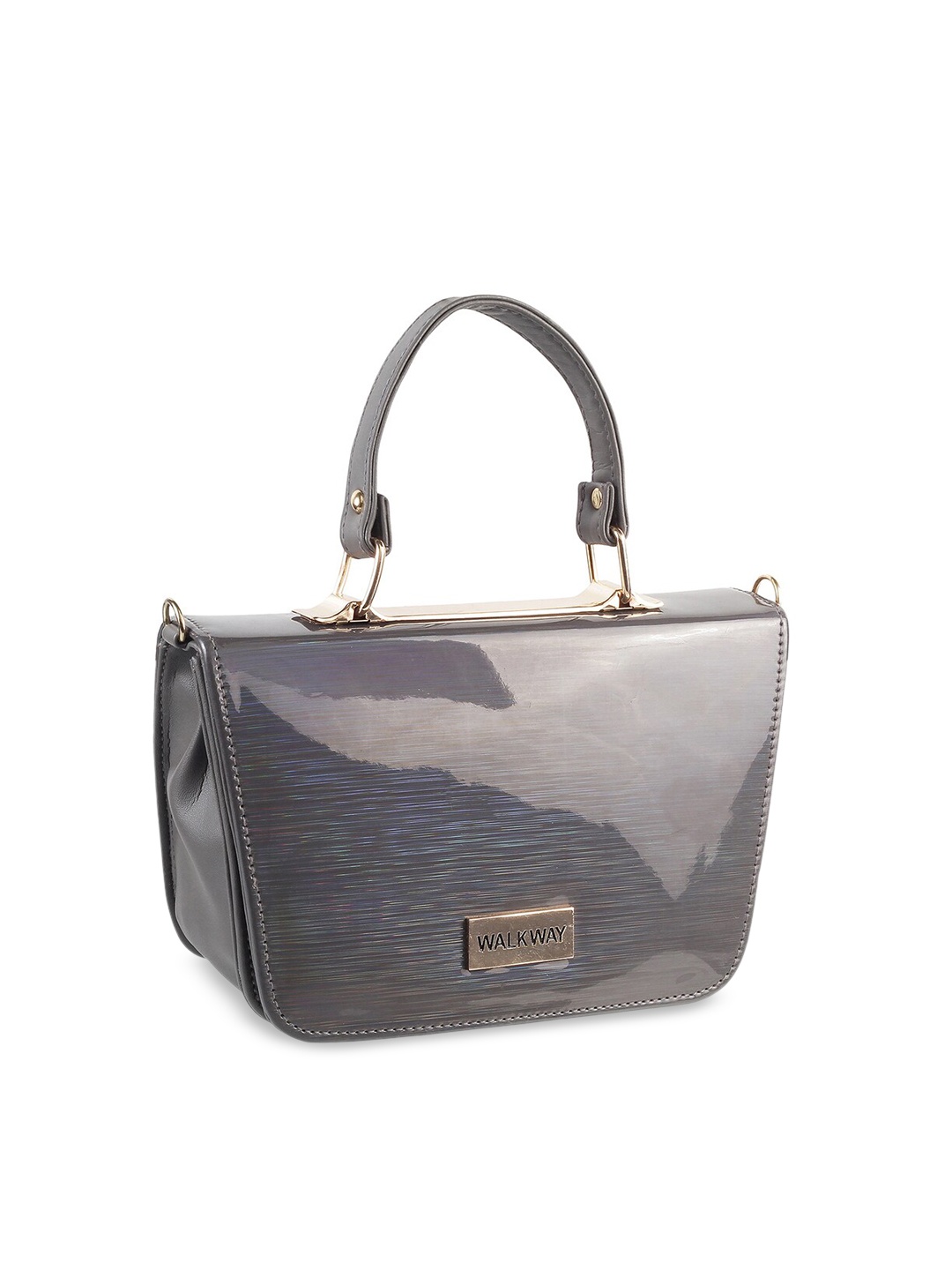 

WALKWAY by Metro Grey Printed Oversized Shopper Tote Bag With Cut Work