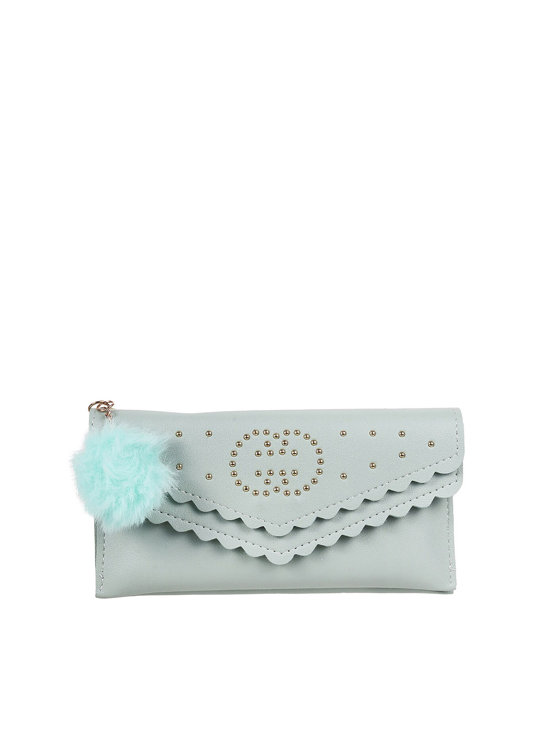 

WALKWAY by Metro Women Green Laser Cut Two Fold Wallet