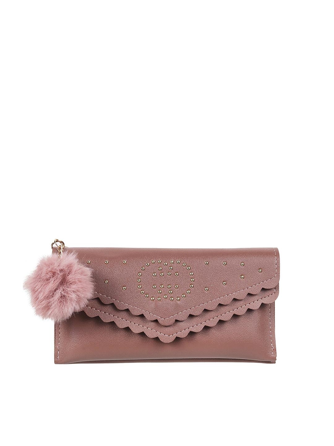 

WALKWAY by Metro Women Brown Textured Embellished Envelope