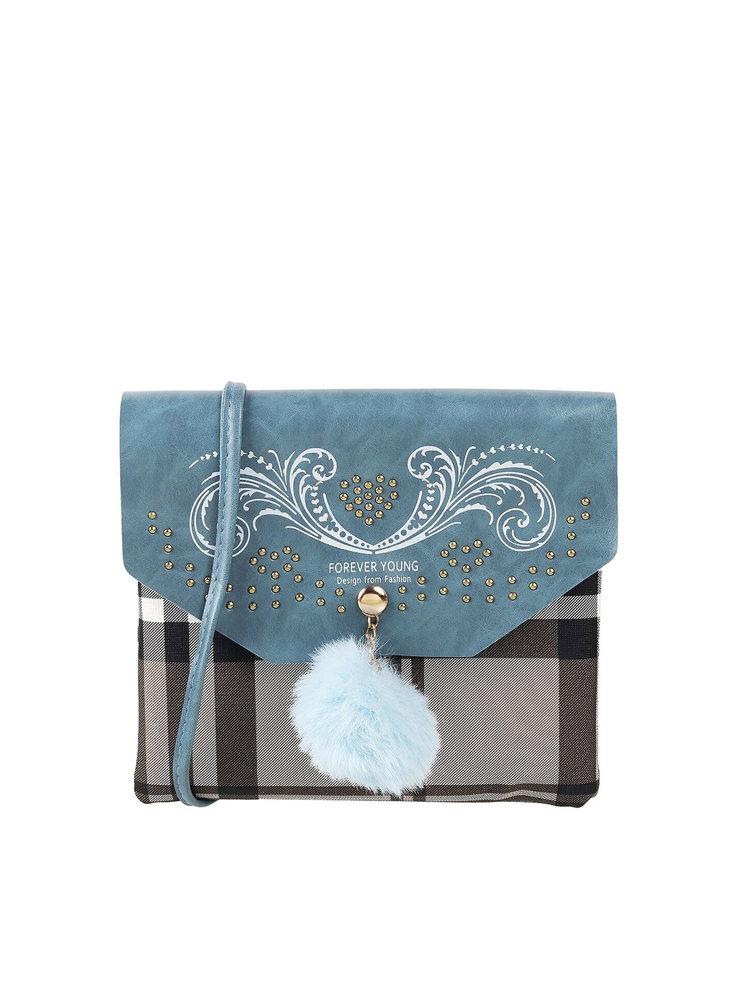 

WALKWAY by Metro Women Blue & White Abstract Printed Wallet