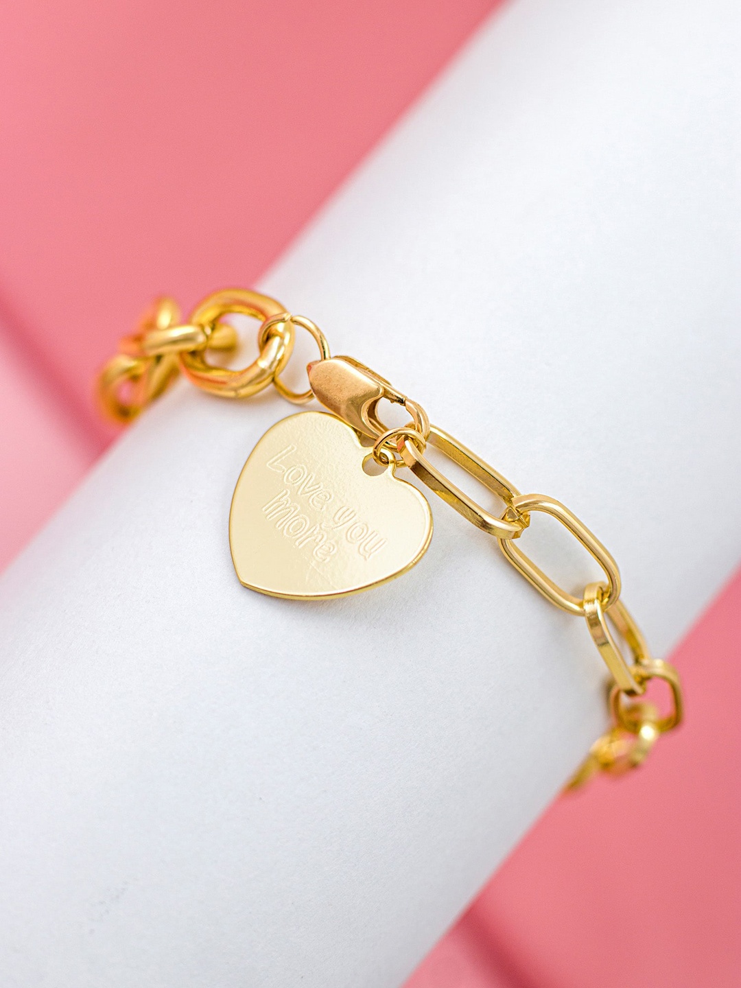 

Bellofox Women Gold-Toned Link Bracelet