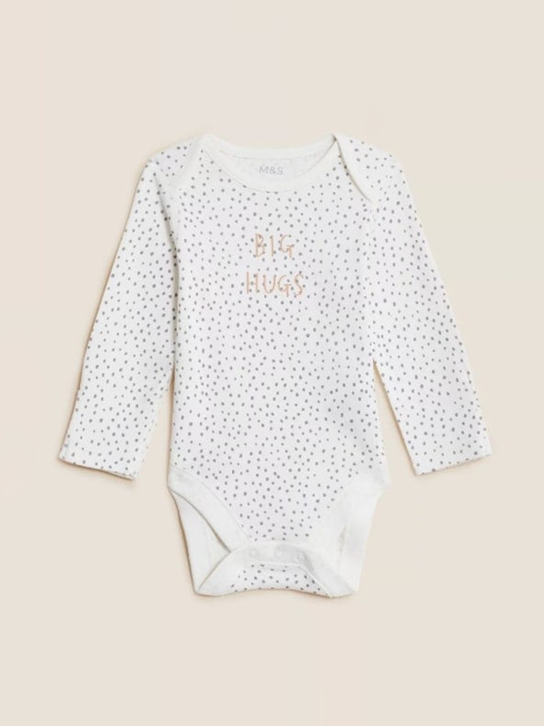 

Marks & Spencer Kids White Printed Pure Cotton Bodysuit