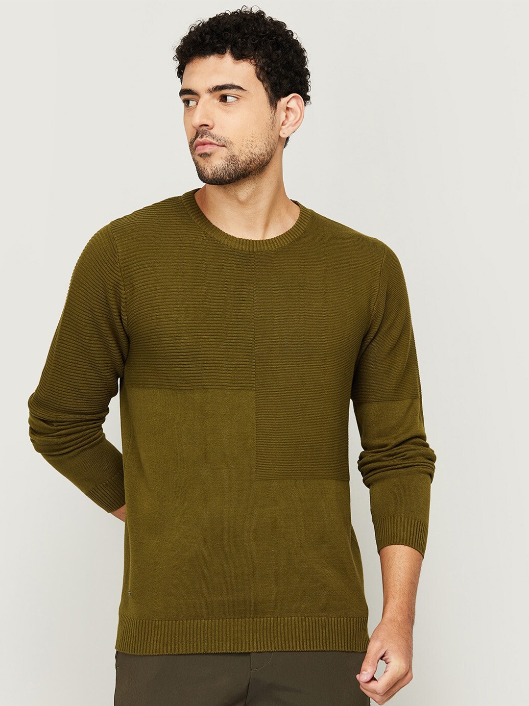 

Forca by Lifestyle Men Olive Green Sweatshirt