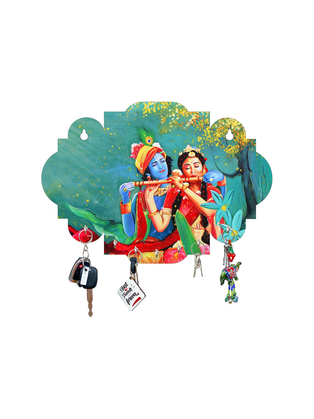 

Fashion Bizz Multicolured Radhkrishna Key Holders, Multi