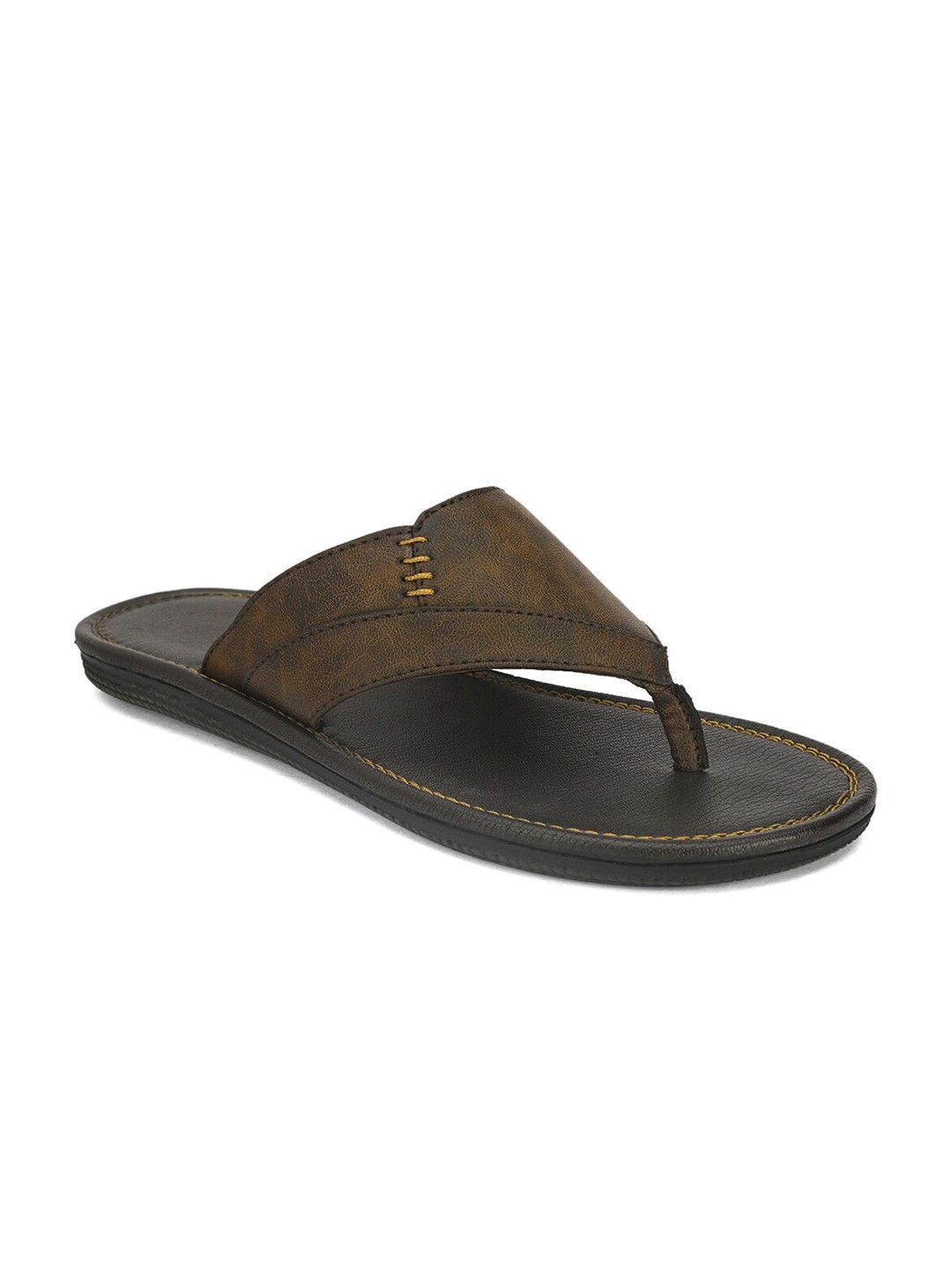 

birgos Men Brown Comfort Sandals
