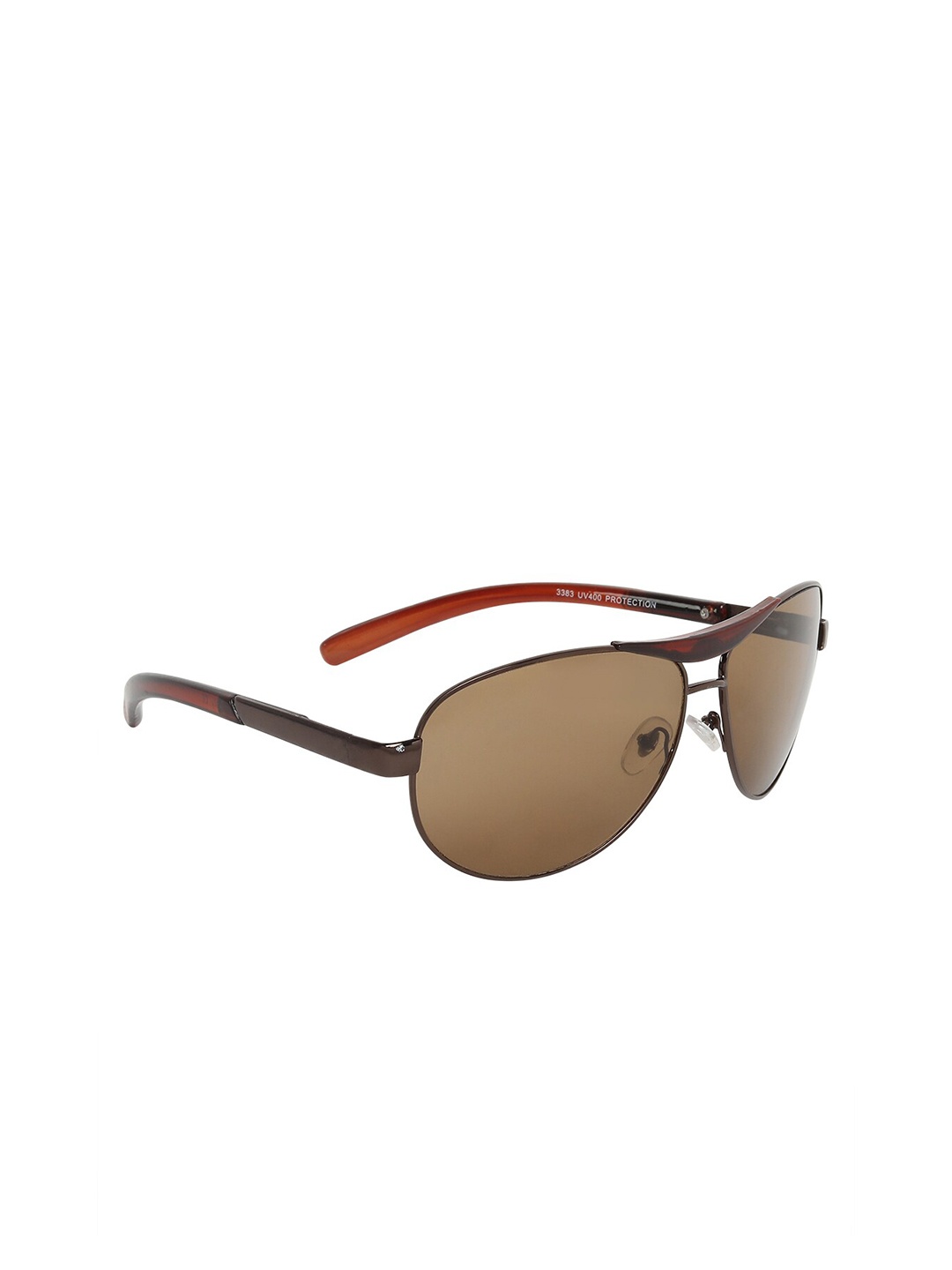 

GARTH Unisex Brown Lens & Brown Aviator Sunglasses with UV Protected Lens