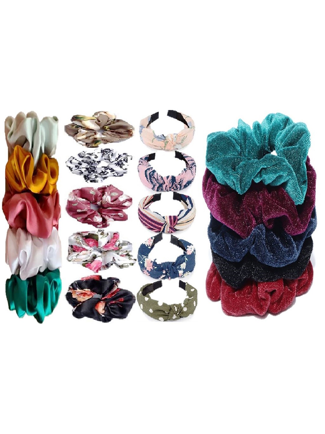 

DIAN Multicolor Pack of 20 Hair Accessory Set, White
