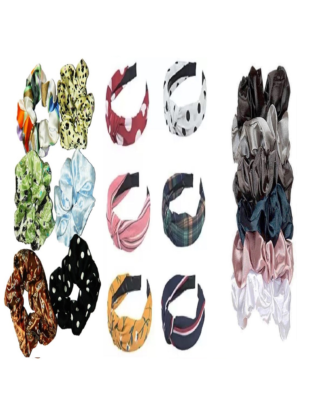 

DIAN Multicolor Pack of 18 Hair Accessory Set, Black