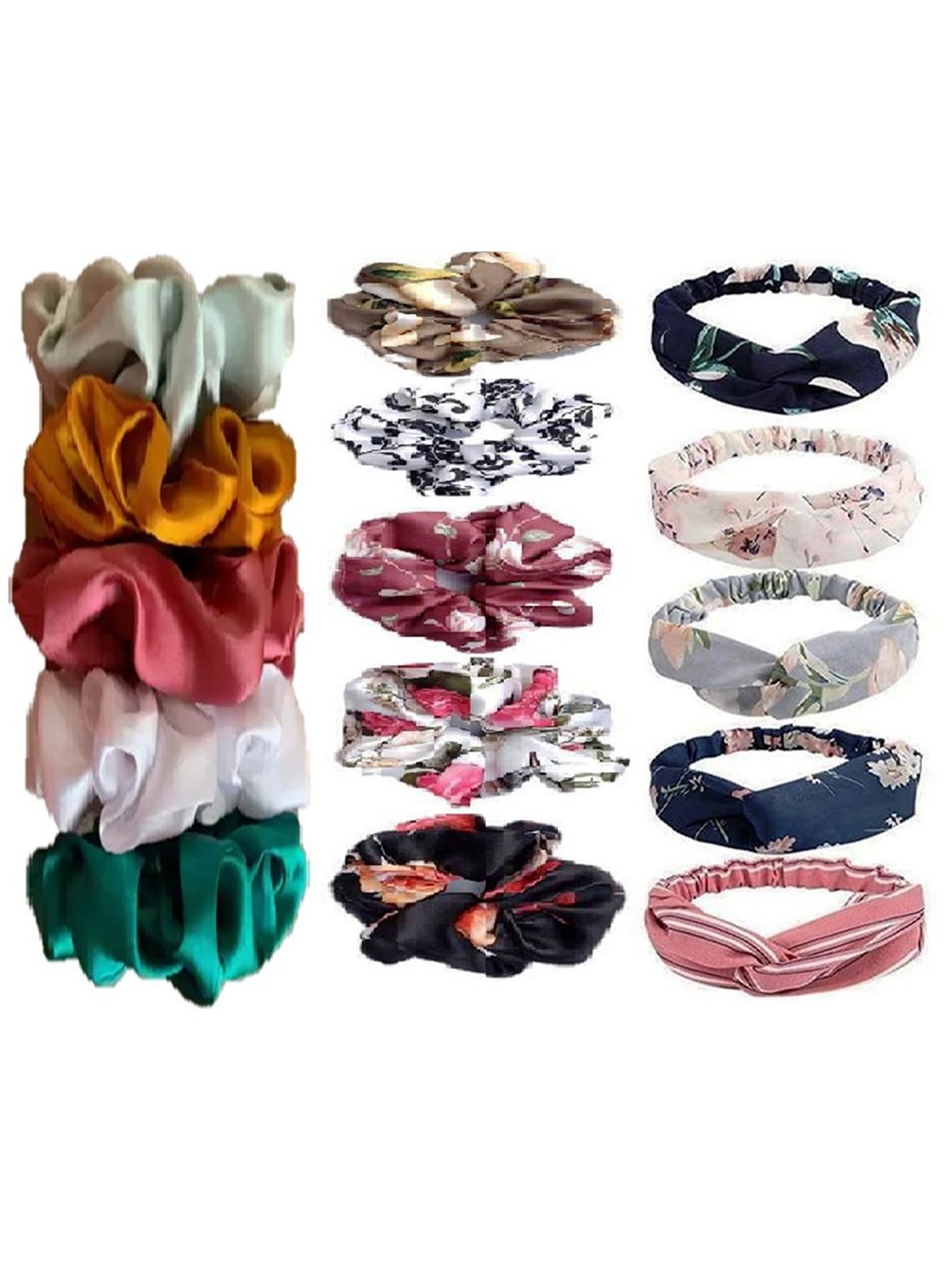 

DIAN Multicolor Pack of 15 Hair Accessory Set, White