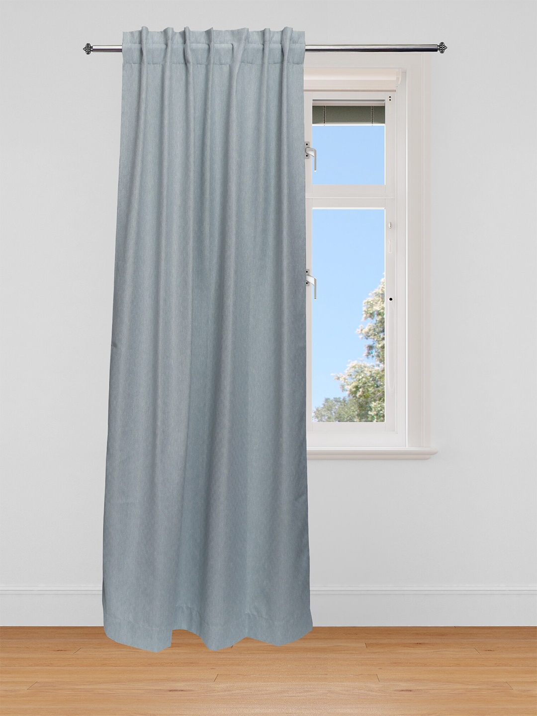 

ZEBA Cotton Grey Window Curtain