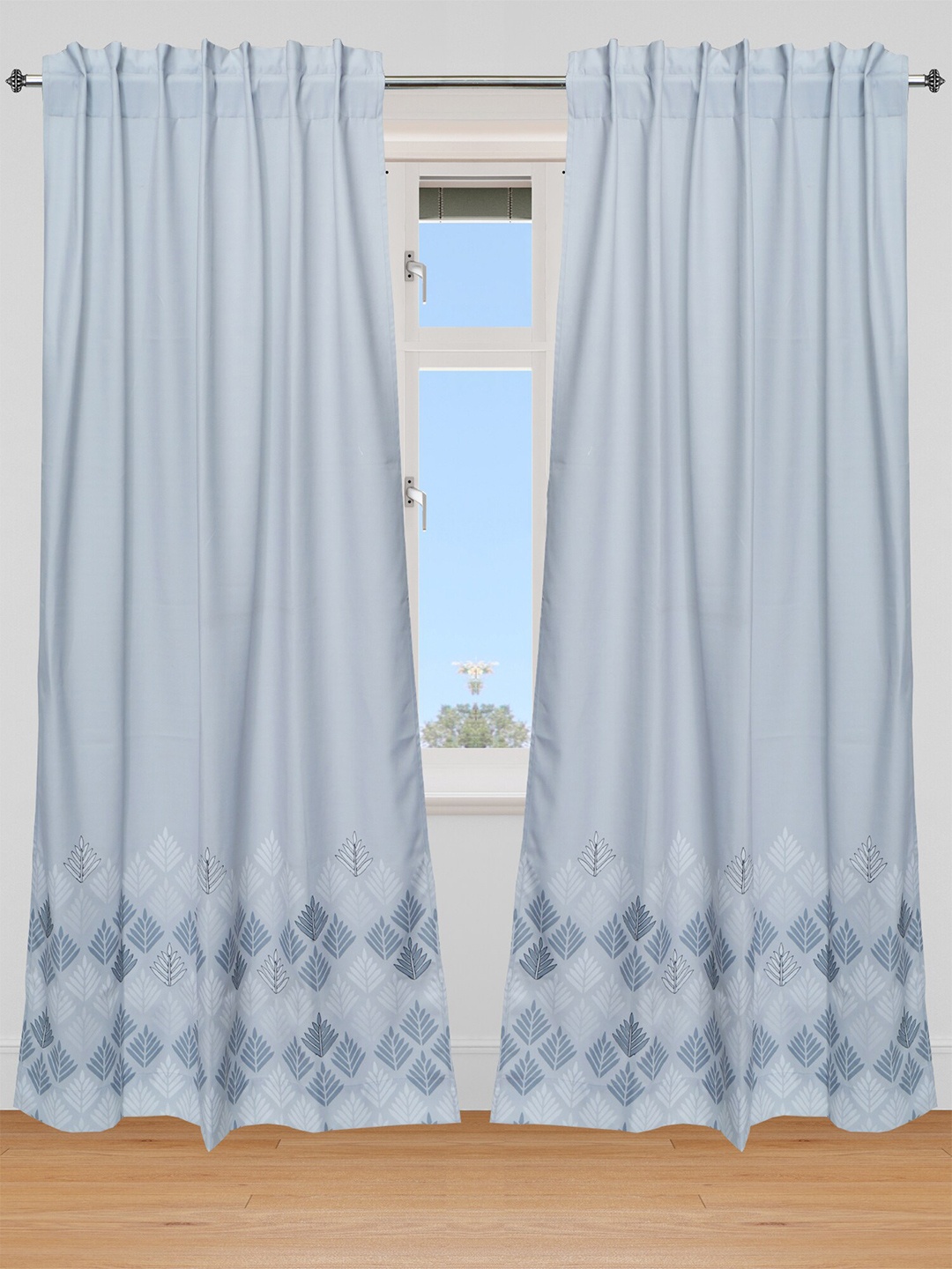 

ZEBA Grey & White Window Curtain