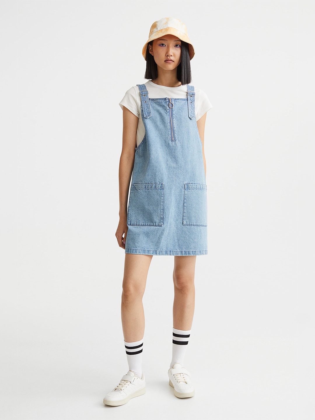 

H&M Blue Women Denim Dungaree Dress