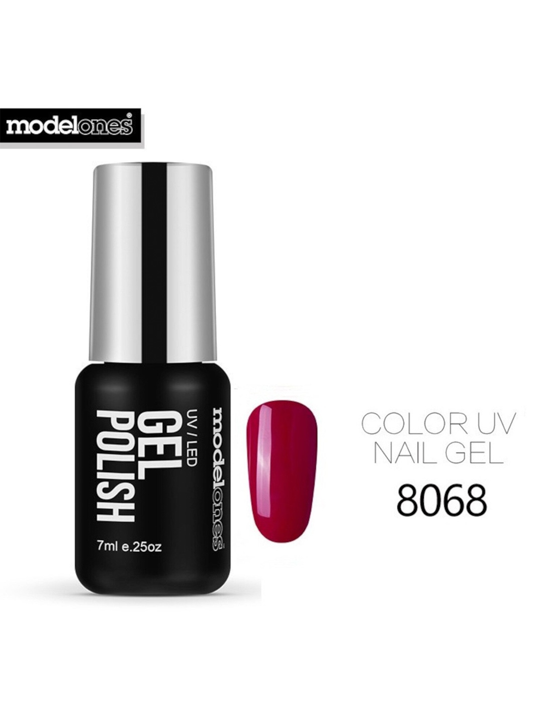 

Modelones UV/LED Soak-Off Varnish Gel Nail Polish 7ml - Shade 8068, Maroon