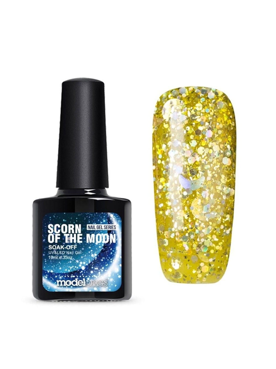 

Modelones Scorn Of The Moon Soak Off UV & LED Gel Nail Polish 10 ml - Shade 2108, Gold