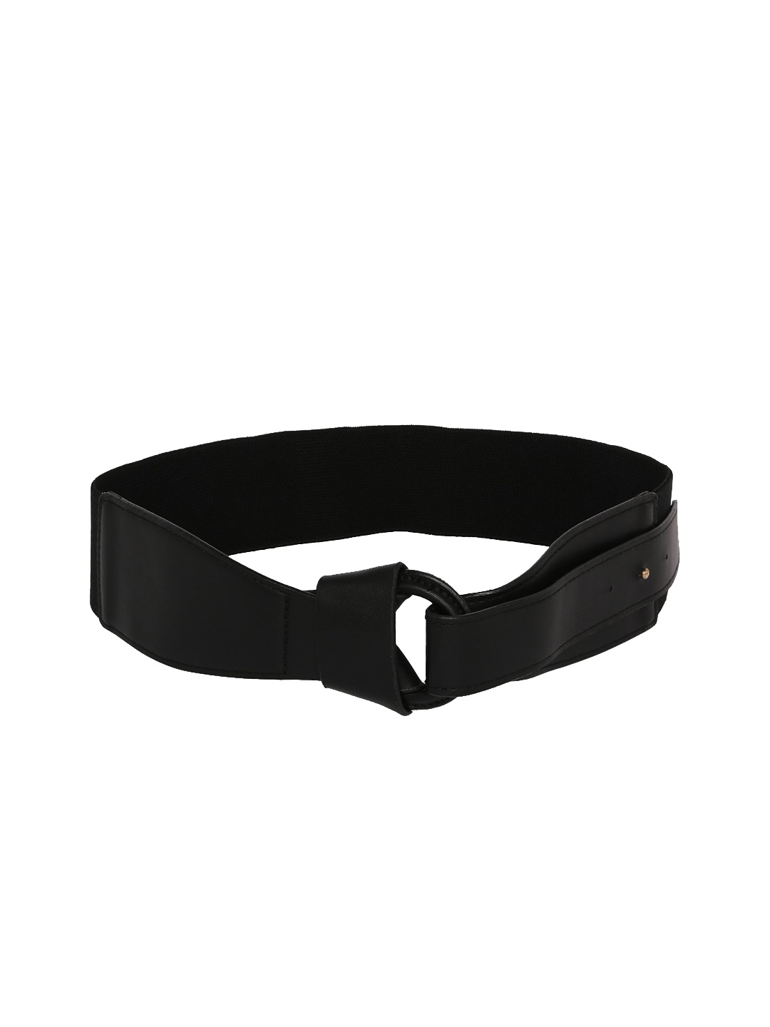 

20Dresses Women Black Solid Casual PU Belt