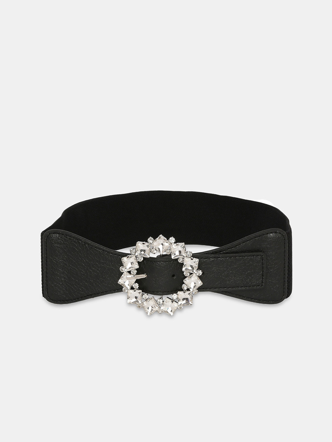 

20Dresses Women Black Textured PU Belt