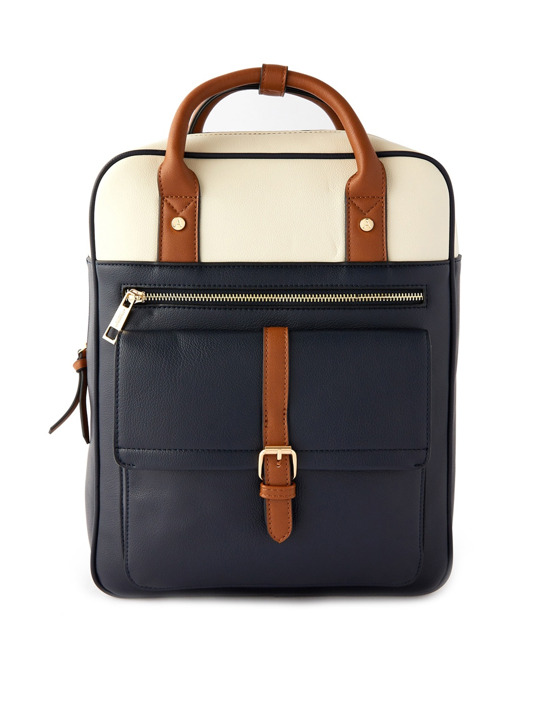

Accessorize London Women's Faux Leather Harrie Backpack, Blue