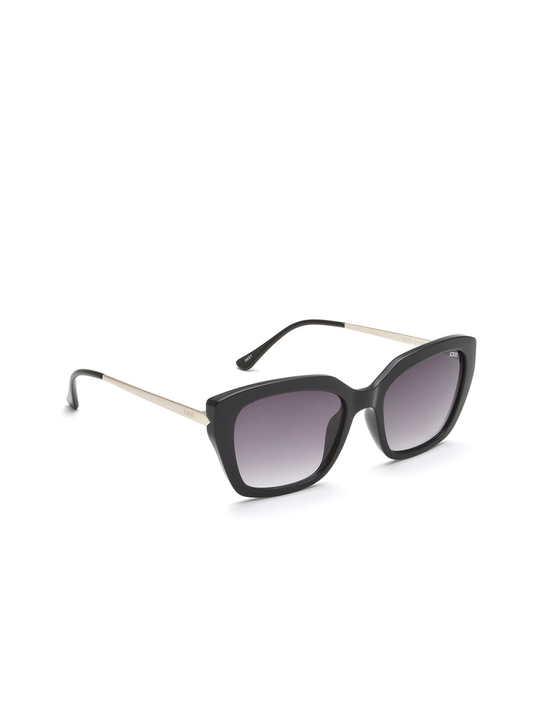 

IDEE Women Grey Lens & Black Cateye Sunglasses with UV Protected Lens-IDS2773C1SG