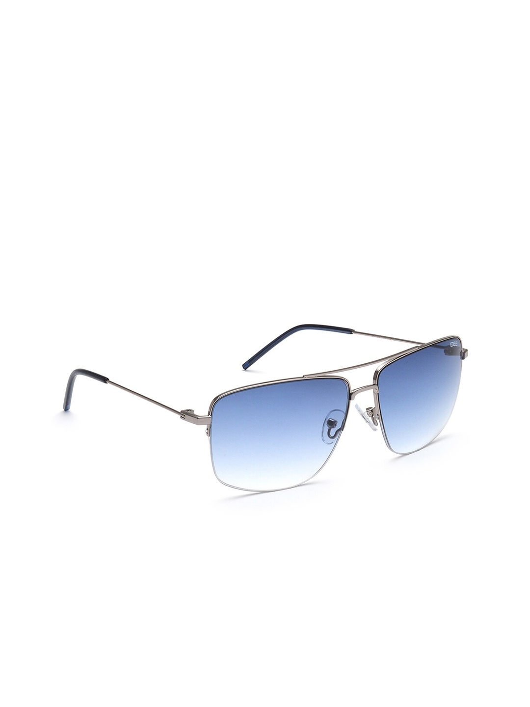 

IDEE Men Blue Lens & Silver-Toned Square Sunglasses with UV Protected Lens IDS2727RC3SG