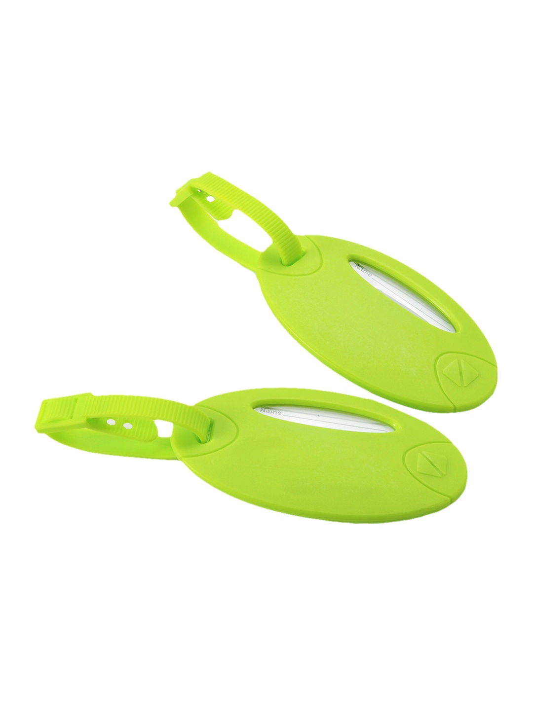 

Travel Blue Set of 2 Green Neon Name Travel Tags
