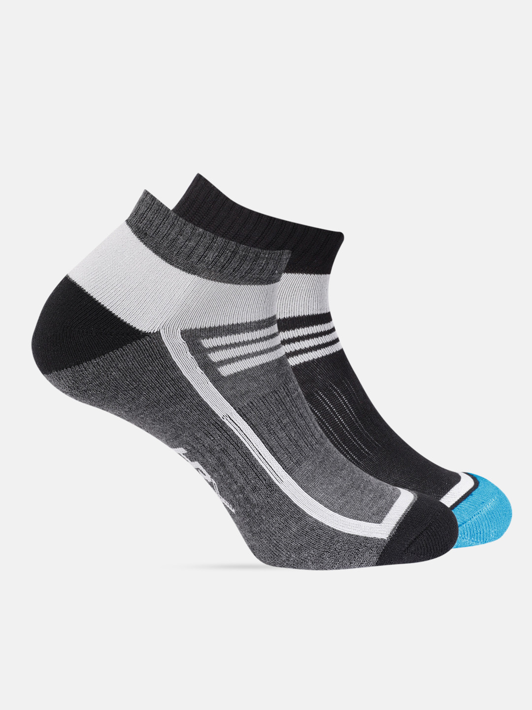 

HRX by Hrithik Roshan Men Pack of 2 Ankle length Bamboo Sport Socks, Black