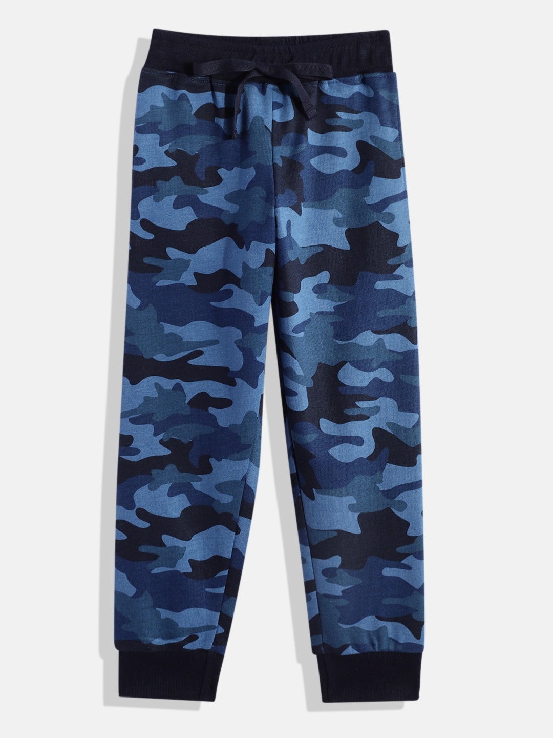 

Urbano Juniors Boys Blue & Black Camouflage Print Joggers