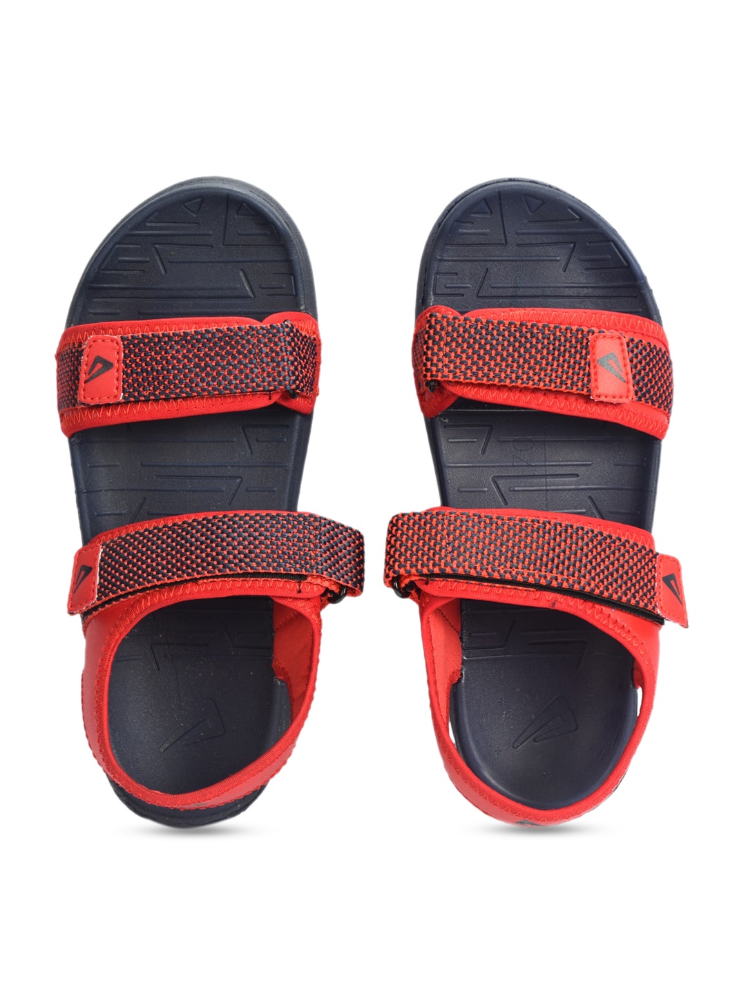 

IMPAKTO Men Red & Black Solid Sports Sandals
