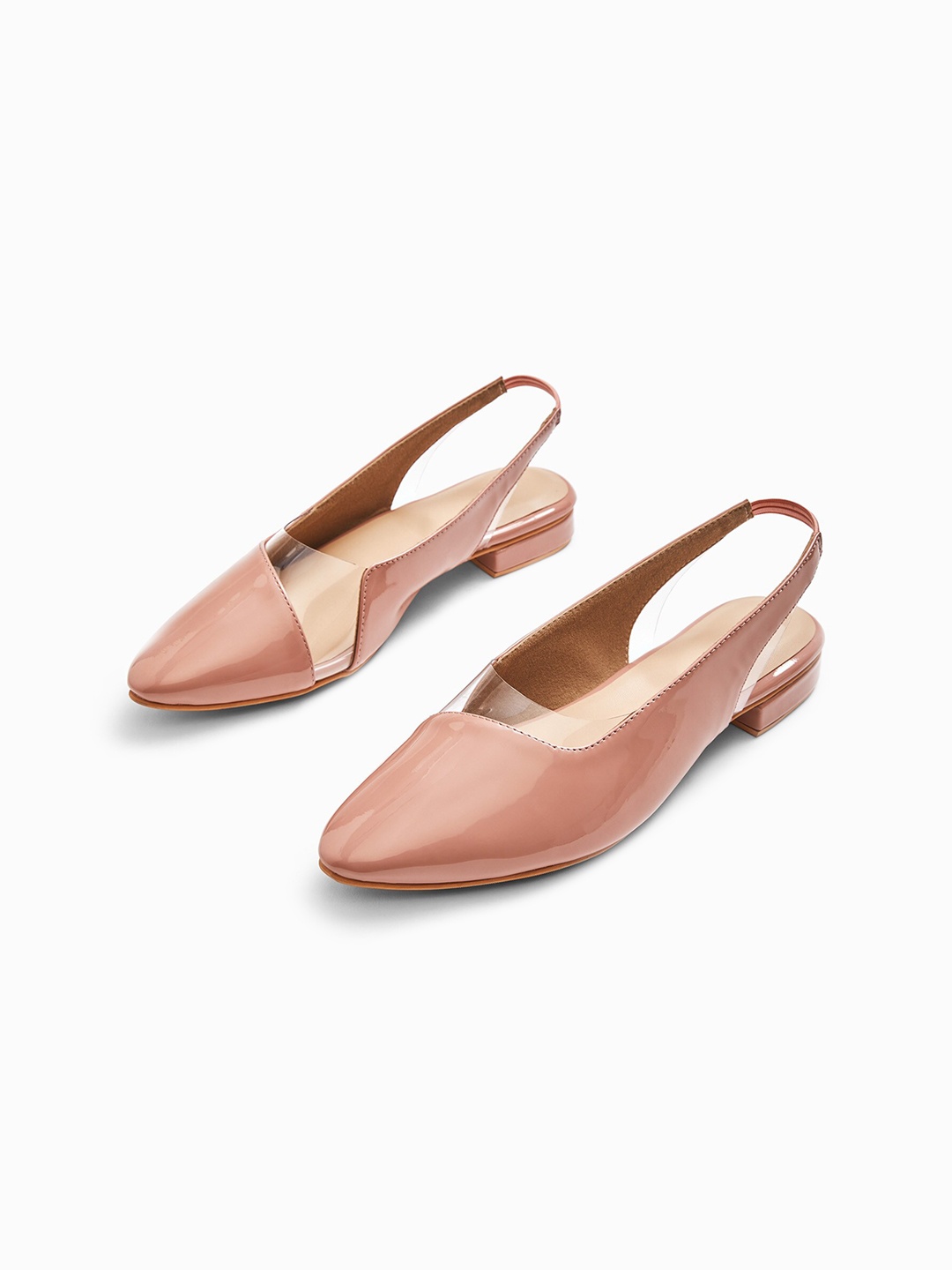 

The Label Life Women Slingback Vinyl Ballerinas, Pink