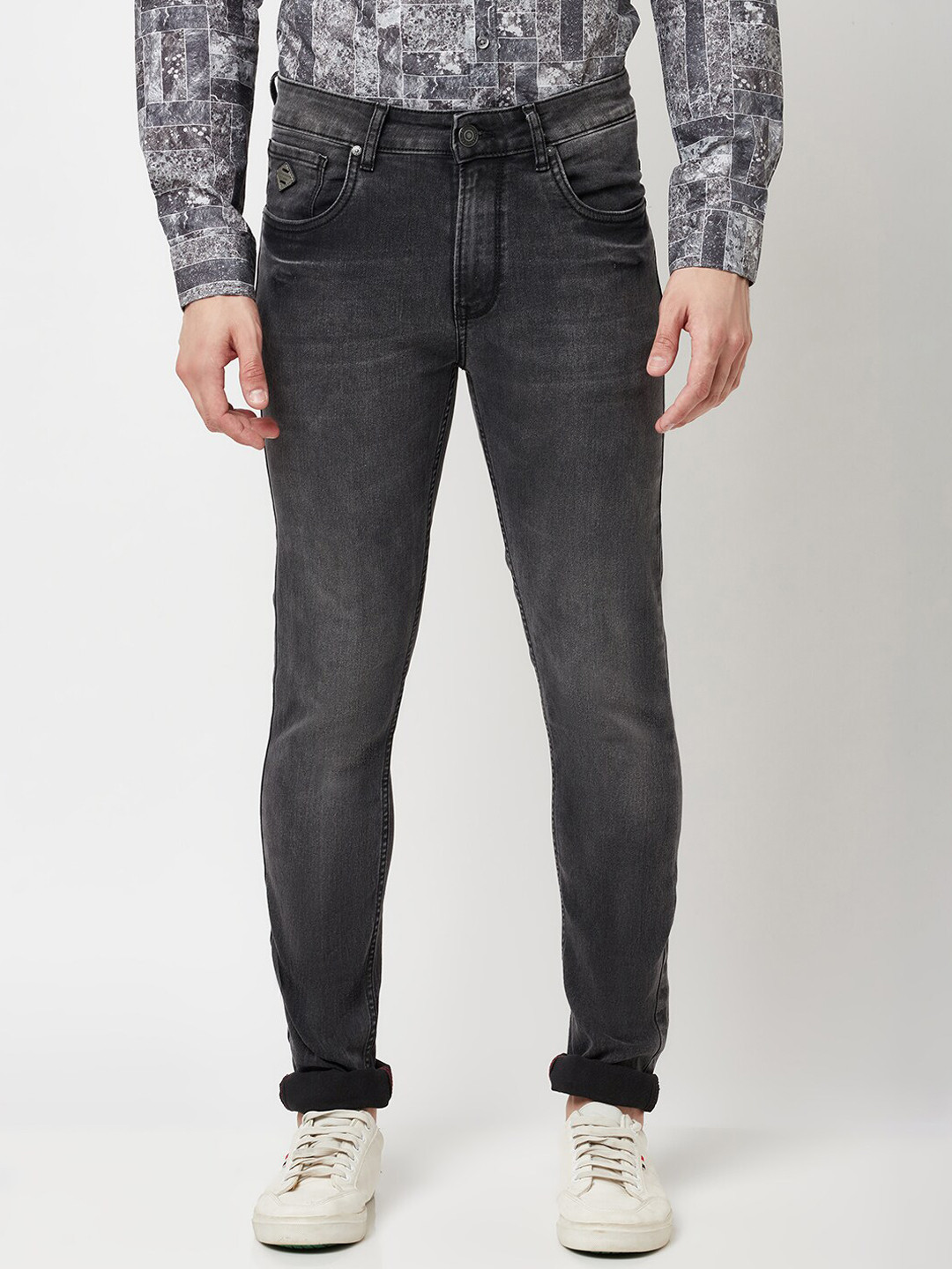 

Blue Buddha Men Black Skinny Fit Heavy Fade Jeans